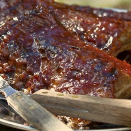 Baby Back Ribs: Seared, Braised and Grilled