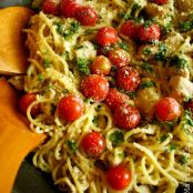 Herb Spaghetti with Lemon Chicken 
