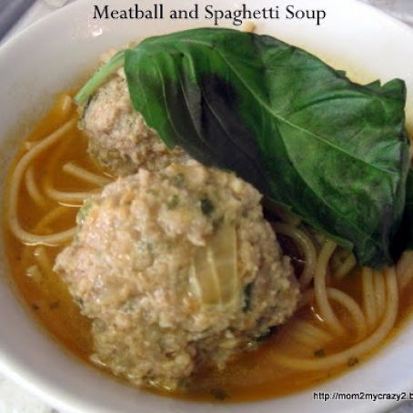 Meatball and Spaghetti Soup