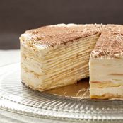 Mille-Crepe Tiramisu Cake