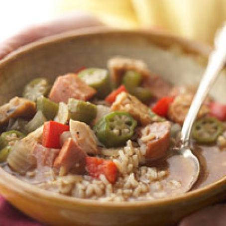 Slow Cooker - Chicken and Sausage Gumbo