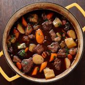 Beef Stew with Root Vegetables & Horseradish