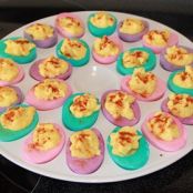 Easter Themed Deviled Eggs