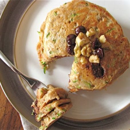 Zucchini Bread Pancakes (for One)
