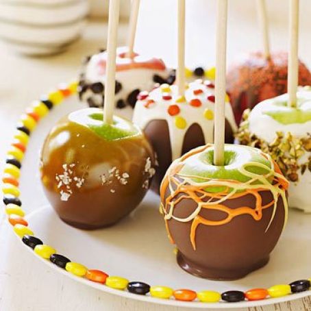 Drizzled Chocolate Apples