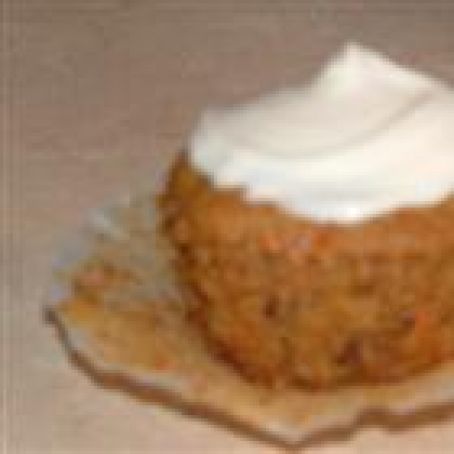 Fluffy Carrot Muffins with Cream Cheese Frosting