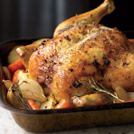 Herb Roast Chicken with Root Vegetables