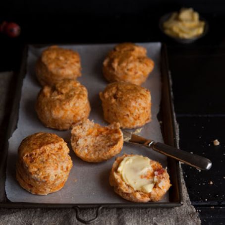 Scones: Sundried Tomato and Parmesan Cheese Scones