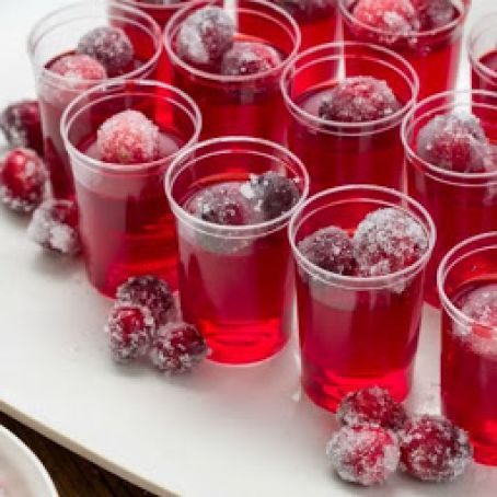 Cranberry Jello Shots