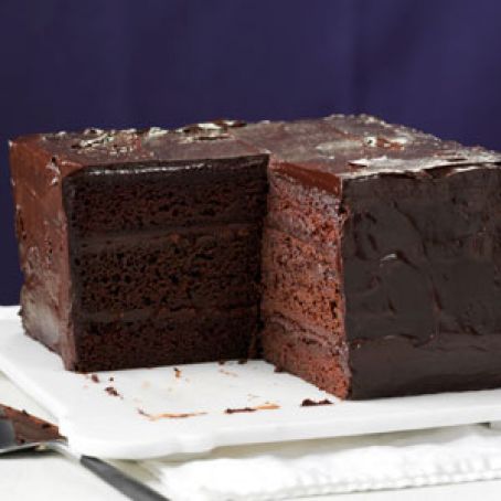 Deep & Dark Ganache Cake Recipe