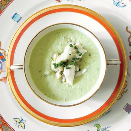 Green Goddess Soup with Jumbo Lump Crabmeat