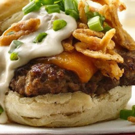 French Onion Barbecue Burgers