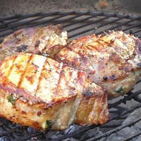 Pork Chops Stuffed with Smoked Gouda and Bacon