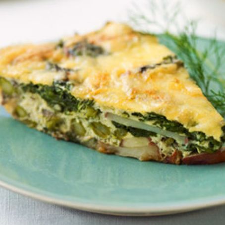 Frittata:  Asparagus and Spinach