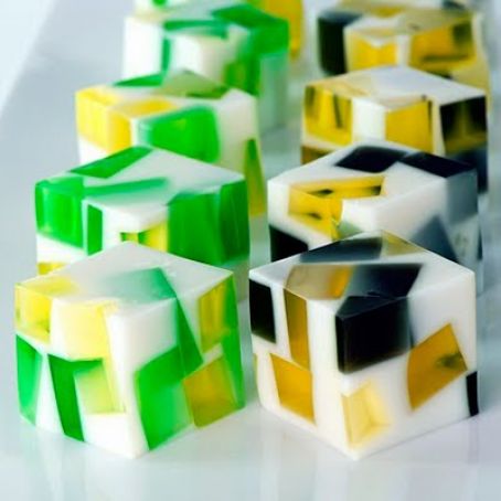 Color Block Jelly Shots
