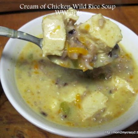 Cream of Chicken Wild Rice Soup (WW 5pts)