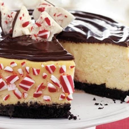 Double-Chocolate Peppermint Cheesecake