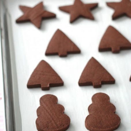 Chocolate Sugar Cookie Recipe {Cut Out Cookies}