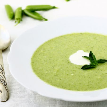 Snap Pea Soup with Mint and Lemon: Not Your Grandma’s Pea Soup