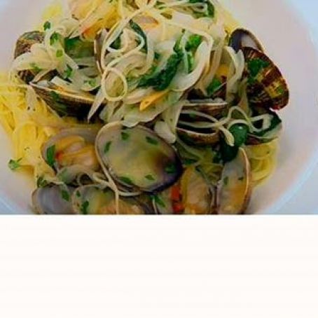 Angel hair pasta with clams