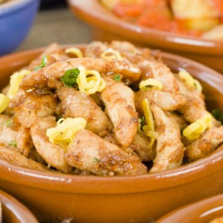 Garlic Lemon Chicken Strips (slow cooker)