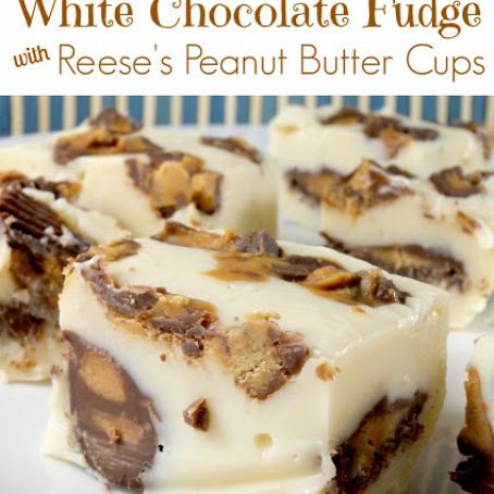 White Chocolate Peanut Butter Fudge Bites