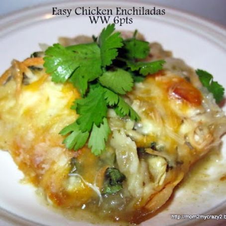 Easy Chicken Enchiladas (WW 6pts)