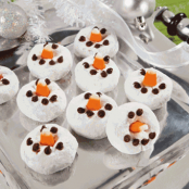 Snowman Mini Donuts