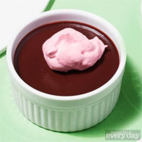 Chocolate & Beet Pudding with Coconut Cream