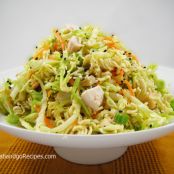 Cabbage Chicken with Ramen Noodle Salad 