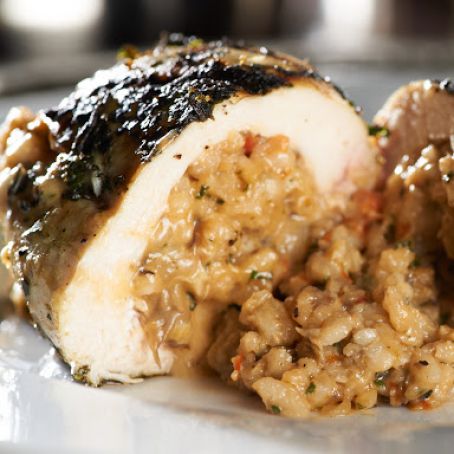 Risotto-Stuffed Grilled Chicken Breasts