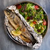 Campfire Trout (Dinner Cooked in Foil)