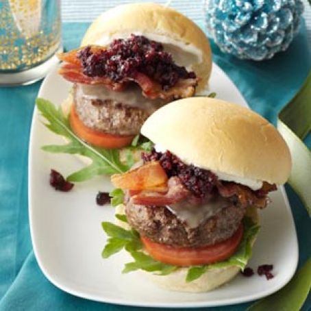 Cranberry-Beef Mini Burgers Recipe