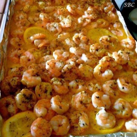 Shrimp Buttered and Baked