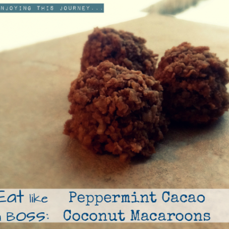 Peppermint Cacao Coconut Macaroons