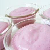 Raspberry pudding shots