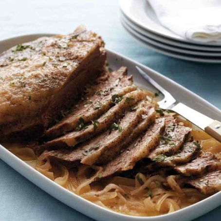 Slow-Cooker Brisket and Onions