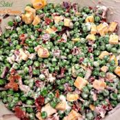 Pea Salad with Bacon & Cheese