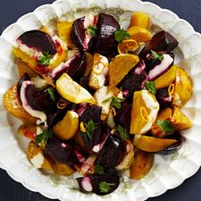Roasted Beets with Orange and Crème Fraîche