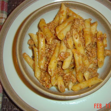 Penne with Ragu Bolognese