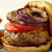 Cheeseburgers with Grilled Onions
