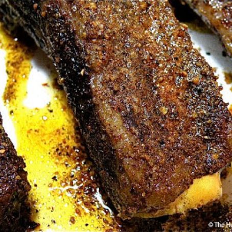 Smoky Black Pepper Beef Ribs