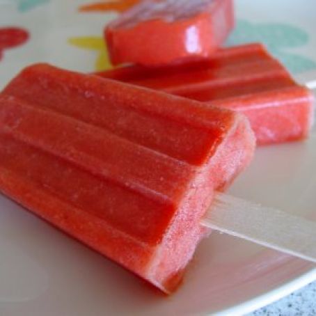 Strawberry Orange Popsicles
