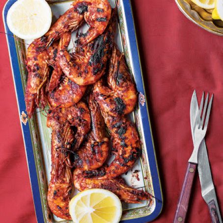 Rubyan Meshwi (Emirati Grilled Prawns)