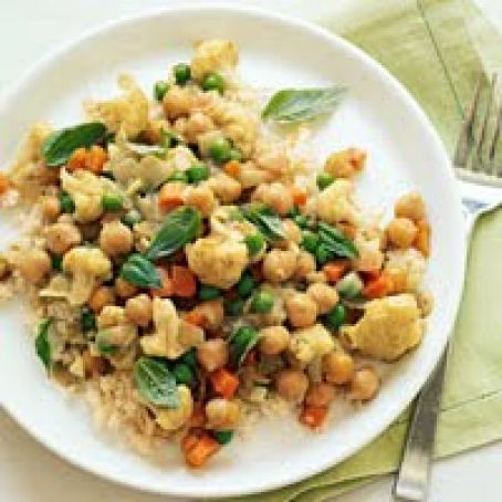 Curried Chickpeas with Couscous
