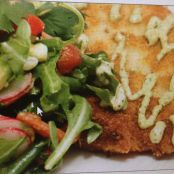 Chicken: Chicken Milanesa With Avocado & Tomato Salad
