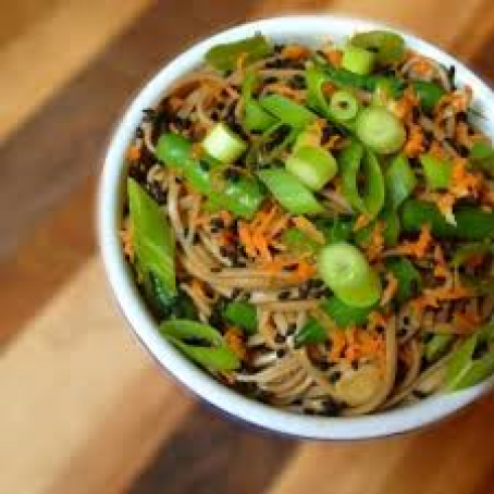 Soba Noodles with Gingered Sesame Dressing