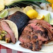 Grilled Chile-Lime Flank Steak Soft Tacos Add Pineapple Salsa