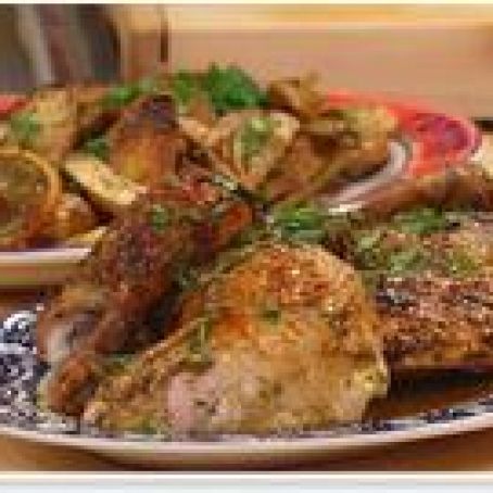 Fennel-Stuffed Roast Chicken Dinner