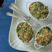 Green Bean-Goat Cheese Gratin